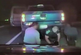 美国男子超速被截停 警察展开生死大抢救