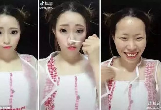 重庆妹子化妆成蒙娜丽莎！卸妆后的模样...