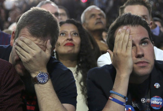 此时此刻 看看特朗普和希拉里支持者们的表情
