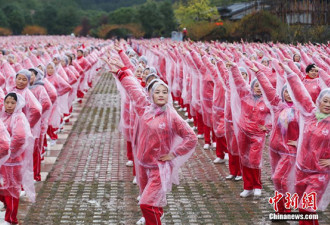 14城市5万余人同跳广场舞 挑战吉尼斯纪录