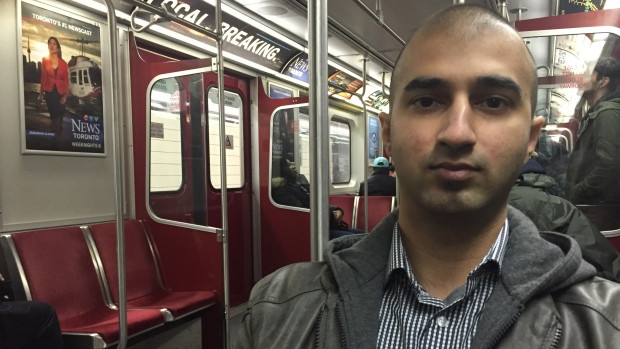Haris Masood alleges he was physically and verbally assaulted by two women on a Bloor-Danforth subway train Thursday evening after he attempted to help a young woman being harassed.