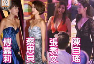 TVB女星盛装争艳 一眼看过去都是事业线