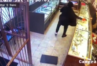 多伦多蒙面匪徒打劫珠宝店 用枪指吓女店主