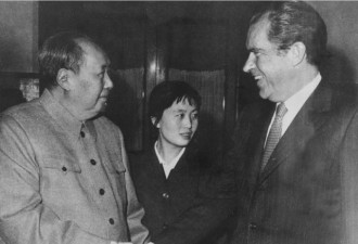 尼克松见毛泽东 称一中国女子能当美国总统