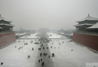 雪中赏霾 摄影师镜头下的冬日北京