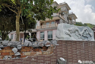 温州3幢违章别墅被强拆:建成8年，当地称为皇宫