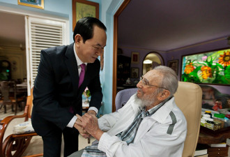 卡斯特罗最后公开活动照片公布:会见越南领导人