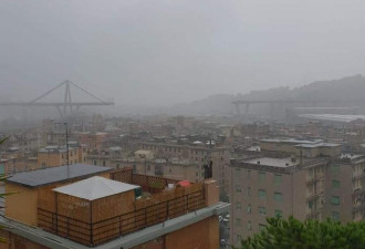 意大利高速公路上高架桥坍塌导致数十人死
