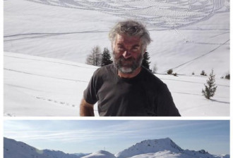 世界首位雪艺家 西伯利亚雪原上作画