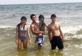 两华裔游客命丧美国海滩 这张照片竟成最后遗照