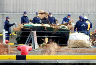 日本海岸一木船现8人尸骨 疑从朝鲜漂来