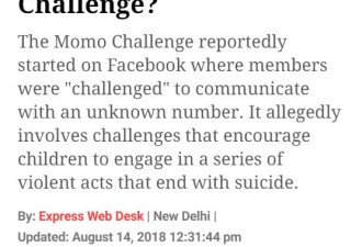 已经有孩子自杀了华人家长小心这个“挑战”！