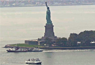 纽约自由女神像丙烷槽失火 疏散数千观光客