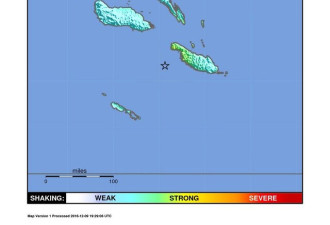 索罗门群岛再发6.9级地震 无海啸危险