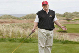 曝特朗普上任 有四分之一时间都在打高尔夫