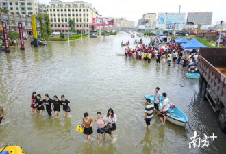 中国9省区大暴雨 多地一片泽国 洪灾积涝严重