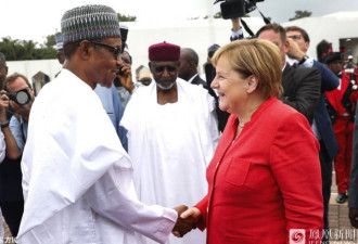 德国默克尔访问尼日利亚，竟变身表情包