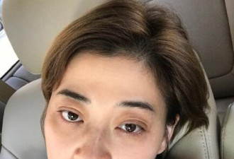 41岁梅婷素颜照曝光 面容憔悴惊现黑眼圈