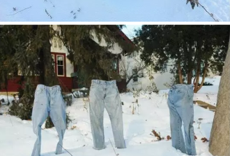 加拿大-20℃的街头，裤子都被冻得离家出走了