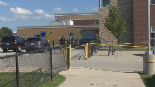 Two people were injured after a knife was used during an altercation at a Milton public school. (Dave Ritchie/ CP24)