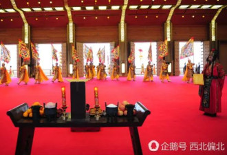 西安大明宫再现唐朝“冬至祭天礼” 祈福盛世