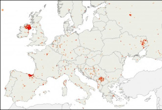 45年来，恐怖分子袭击了欧洲这些地方