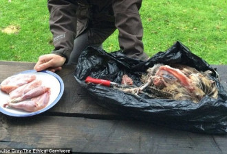 英国女记者变身汉子 试验一年只吃自己打猎的肉
