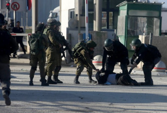 慎入：巴勒斯坦妇女行刺未遂 遭以色列士兵射倒