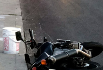 多伦多中城区车祸：摩托车手卡在汽车轮下丧命