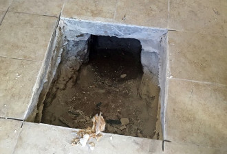 加州：毒贩买地自己盖房后 挖了一条秘密通道