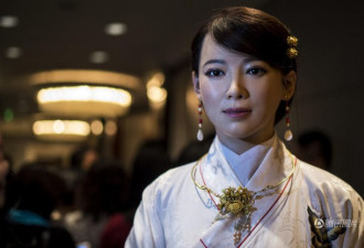 中国首款体验交互机器人亮相 自称单身贵族