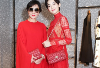 刘嘉玲娜扎穿红裙同框 谁比谁更美丽