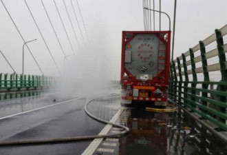 杭州湾跨海大桥19吨有害气泄漏可引起剧烈头痛