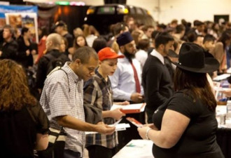 加拿大上月新增职位 5.4万，失业率 6.9%