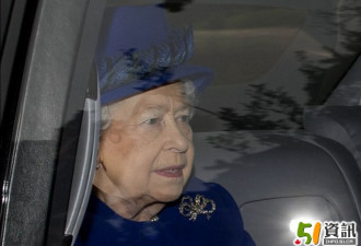 90岁英国女王感冒康复亮相 已一个月没露面