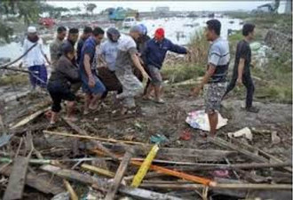 印尼强震海啸增至420死  恐大幅攀升