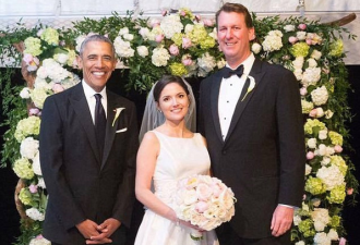 结束白宫告别后，奥巴马赶场参加助手婚礼