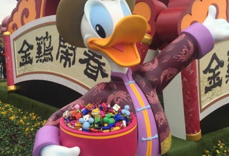 上海迪士尼唐老鸭手抱装饰糖果盒 三天快被抠光