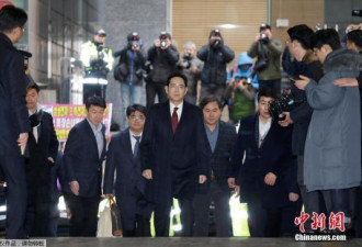 韩媒：李在镕接受法院审讯 是否被捕今明揭晓