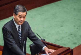 梁振英发表最后施政报告 再指香港没有空间独立