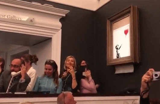 拍卖槌落下 英国画家939万元名画自行销毁