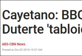 菲律宾外交部长卡耶塔诺亲上火线怼BBC：小报！
