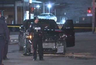 多伦多市中心车祸 两名急救队员受伤