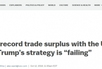 对华贸易逆差创新高，特朗普战略“正在失败”