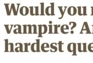 &quot;你愿意当吸血鬼还是僵尸?&quot;网友给出完美解答