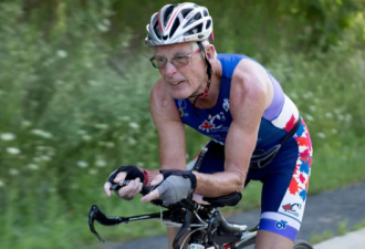 加拿大70岁男子战胜癌症 挑战铁人赛世界纪录