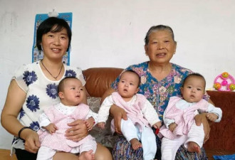 41岁外婆意外怀孕坚持生下三胞胎 卖房凑奶粉钱