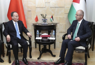 巴勒斯坦总理向王岐山抱怨美以同盟 冀中施压
