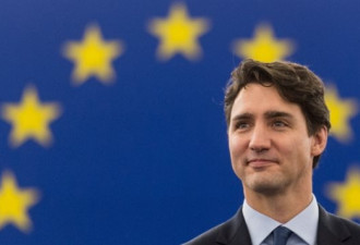 杜鲁多成首位在欧盟议会讲演的加拿大总理