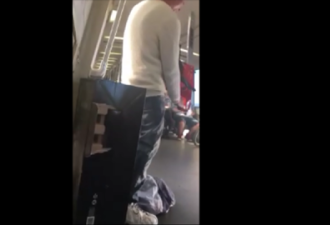 恐怖：美国旧金山湾地铁惊现“电锯杀人狂”？